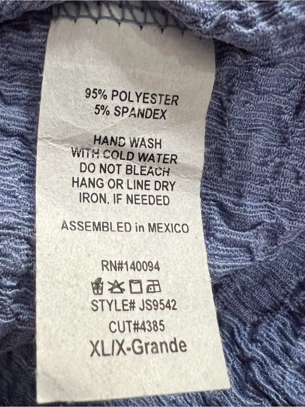 NwOT Anthropologie - See You Monday Light Blue Tie-Front Textured Jumpsuit - Picture 7 of 7